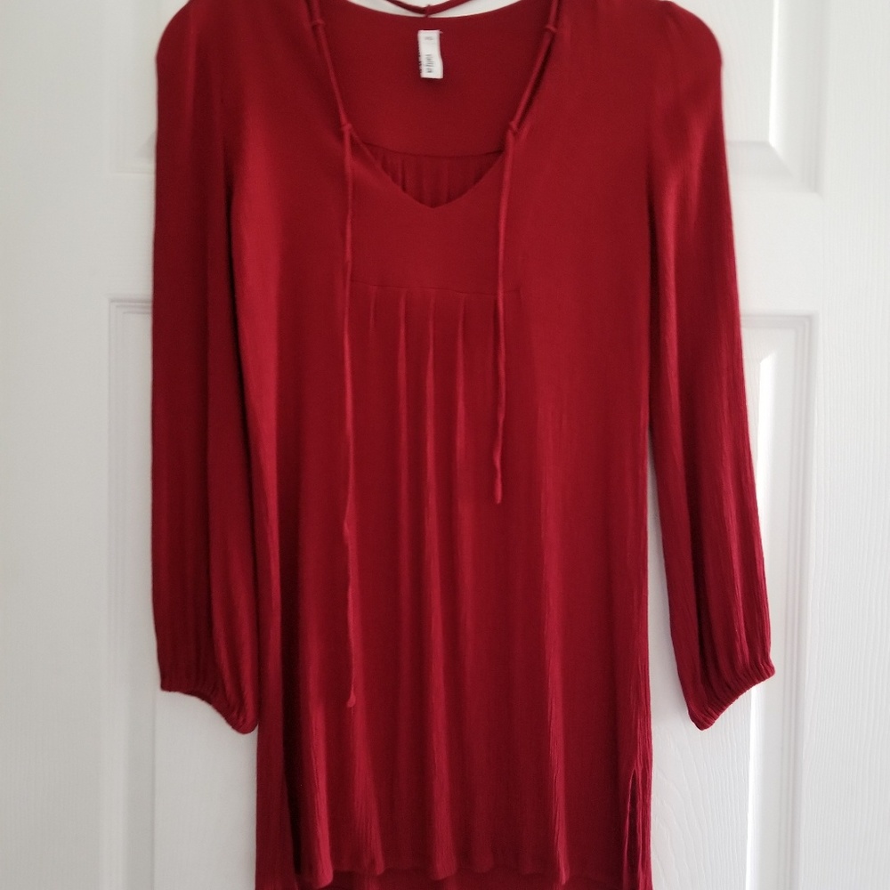 Long sleeve shirt dress